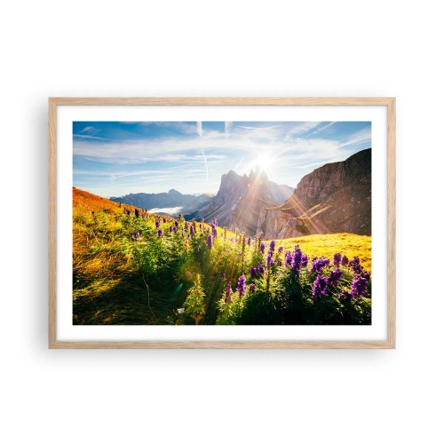 Pôster com moldura de carvalho claro - A vida secreta das ervas - 70x50 cm