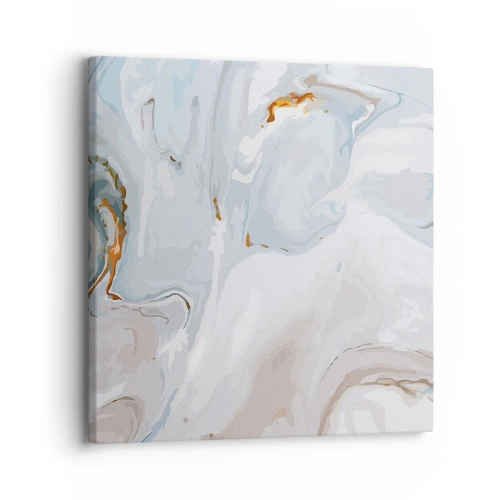 Quadro em tela - Branco elevado - 30x30 cm