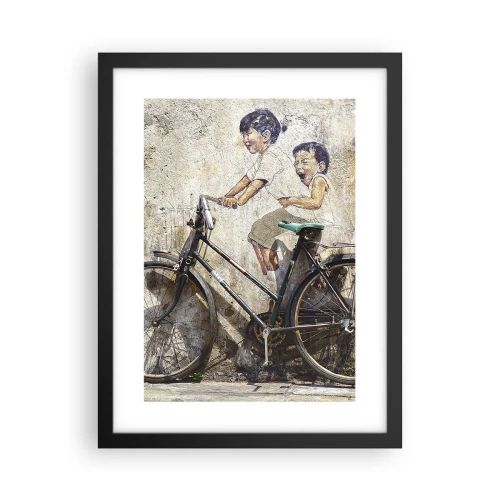 Pôster com moldura preta - Verdadeiro ou falso? - 30x40 cm