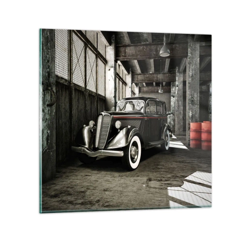 Quadro em vidro - A elegância duradoura dos anos 30. - 30x30 cm