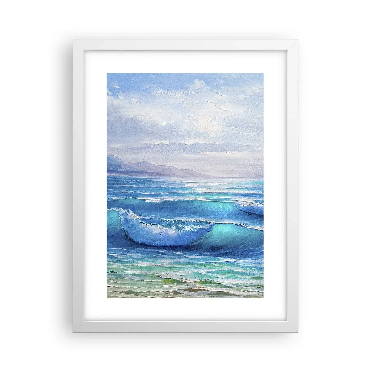 Pôster em moldura branca - Conforta e consola - 30x40 cm