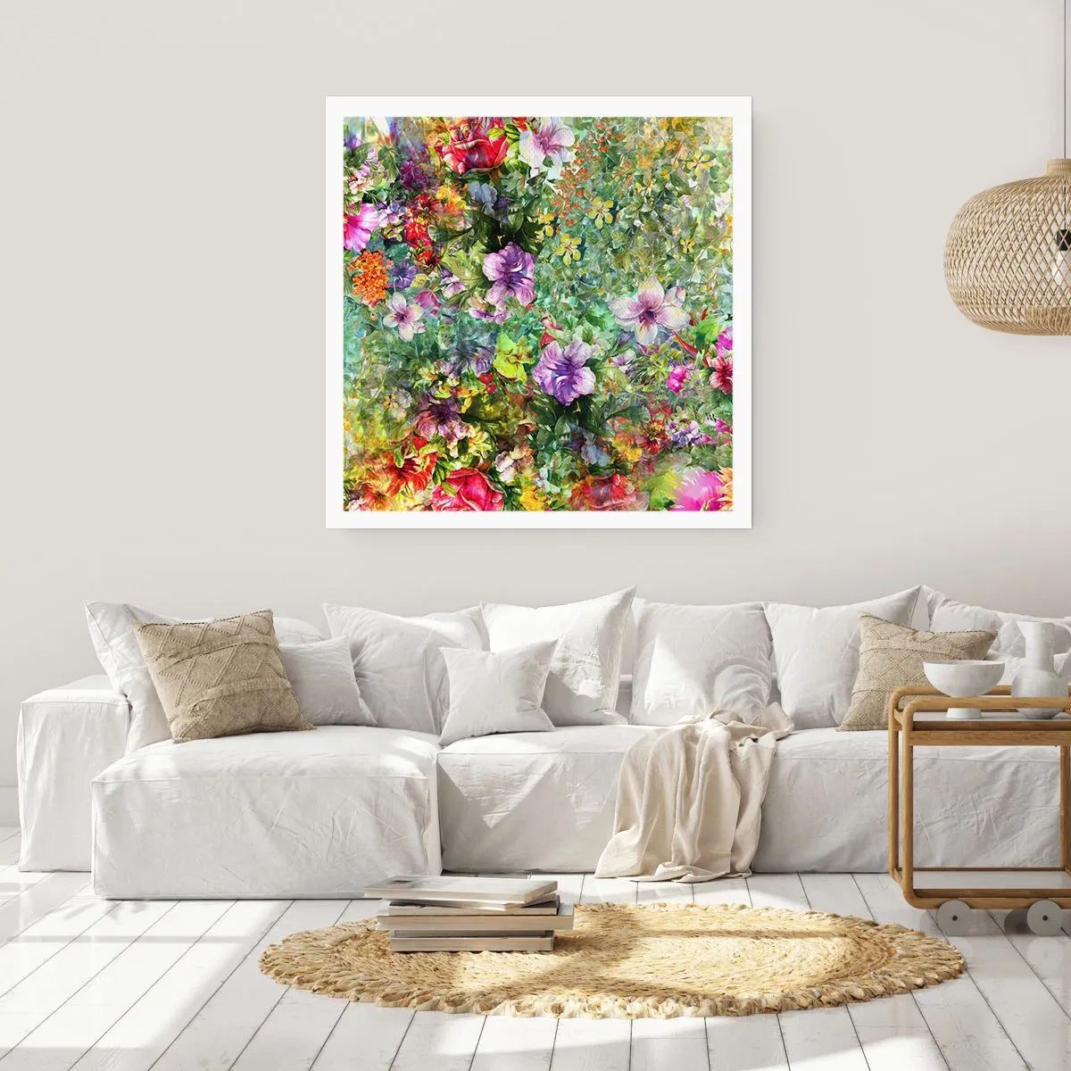 Pôster - Nas flores para a perdição - 60x60 cm
