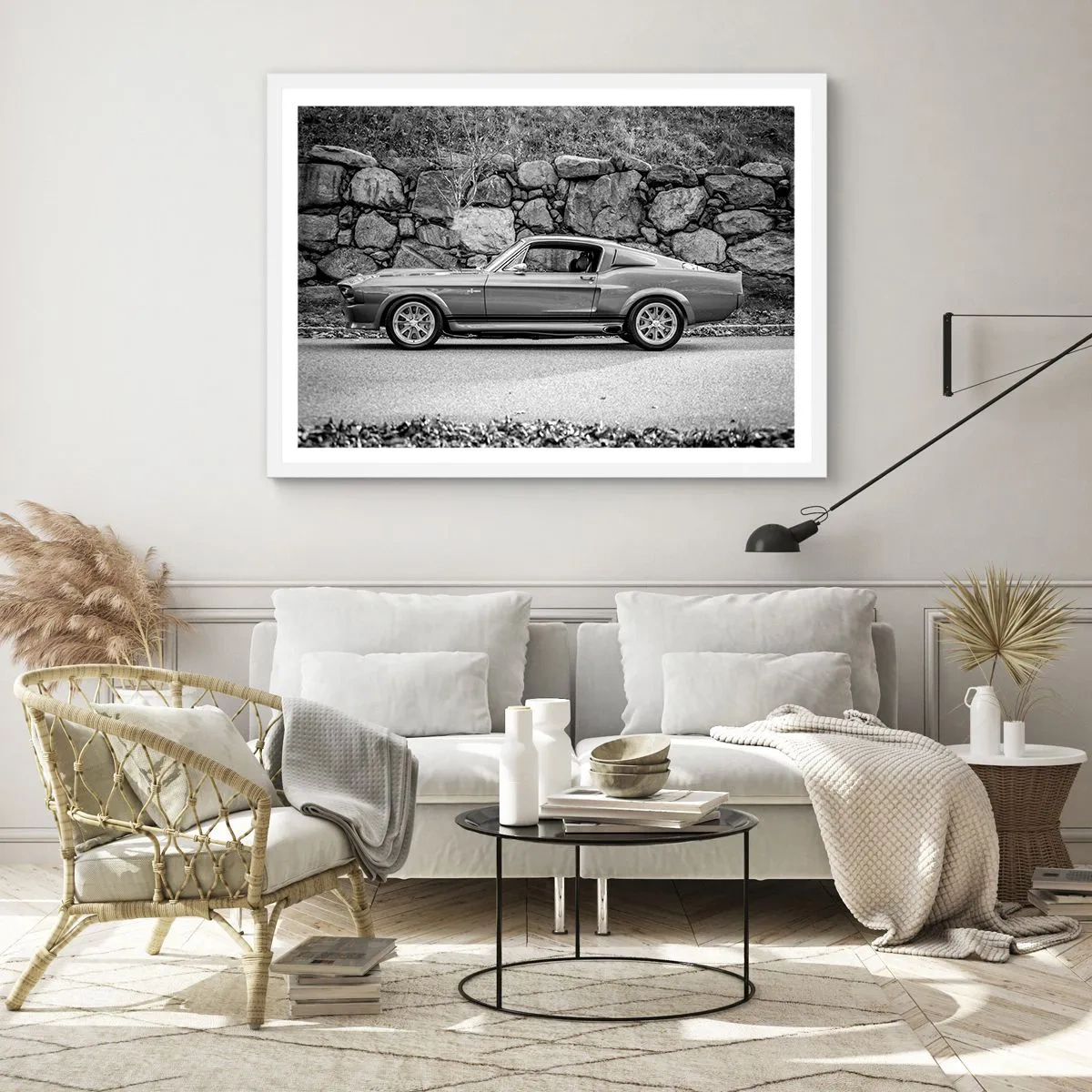 Pôster em moldura branca - Lenda dos anos 60 - 70x50 cm