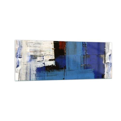 Quadro em vidro - O segredo do azul - 140x50 cm