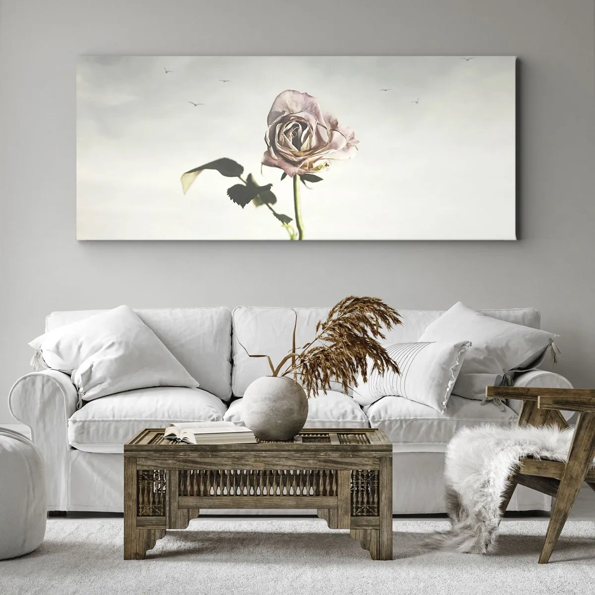 Quadro em tela - Boas-vindas da primavera  - 100x40 cm