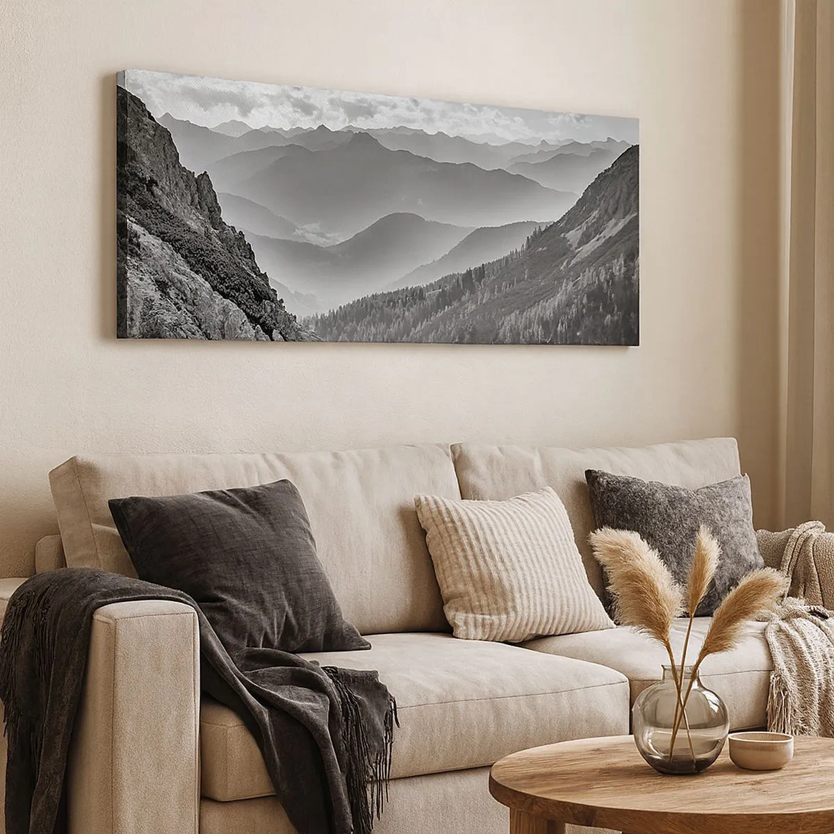 Quadro em tela - Até ao horizonte - 100x40 cm