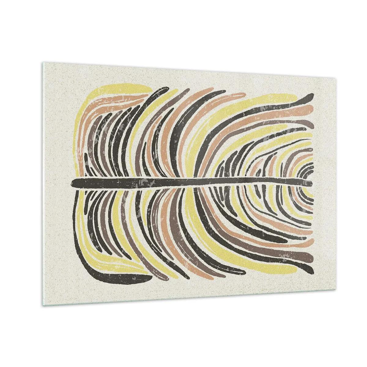 Quadro em vidro - Abstração cheia de vida - 100x70 cm