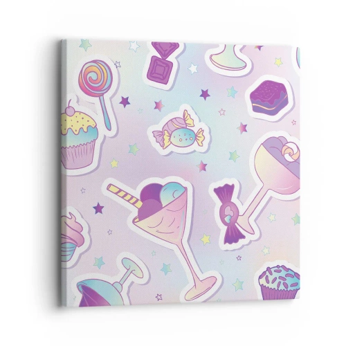 Quadro em tela - Tenha um aniversário todos os dias - 30x30 cm