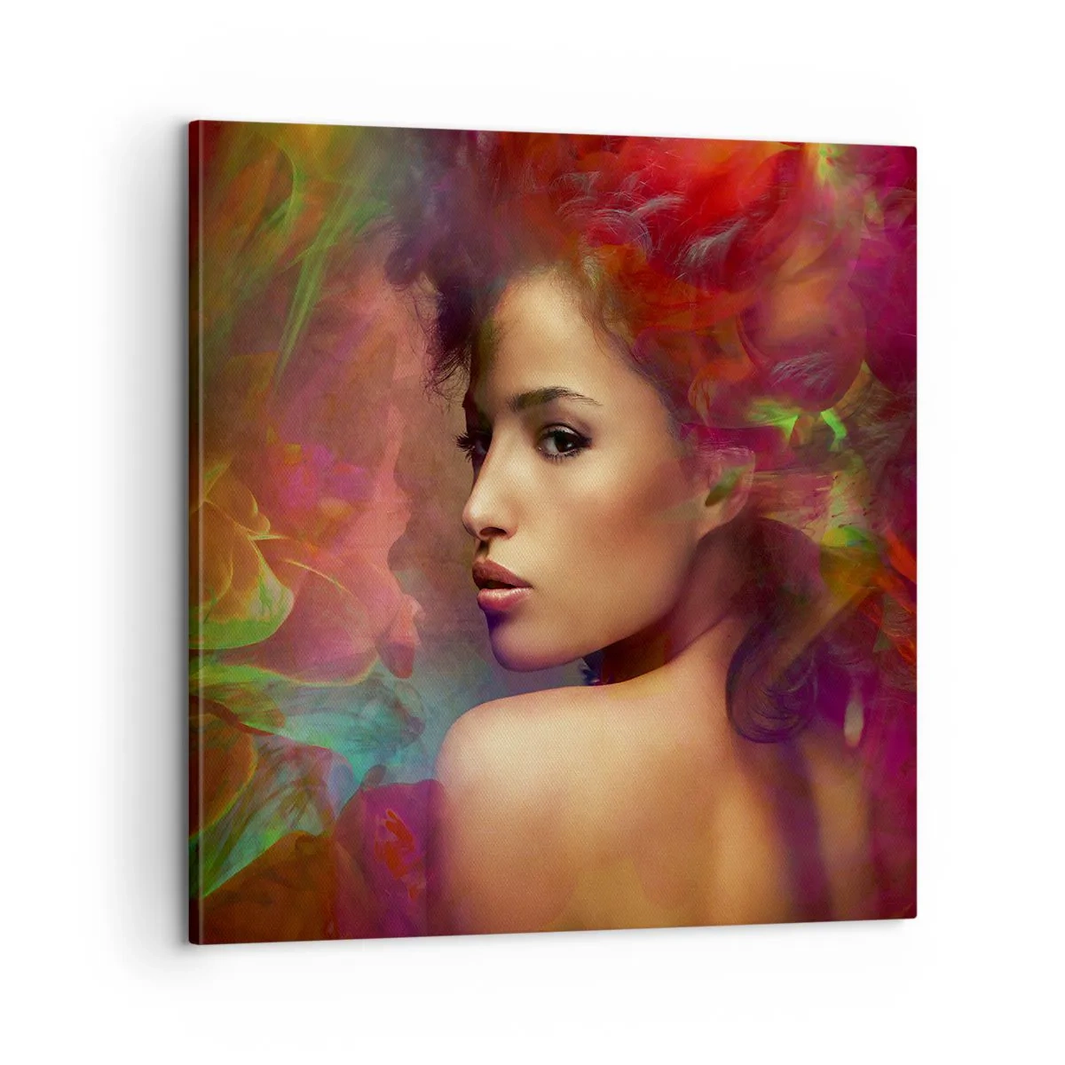 Quadro em tela - Mais bonito do que um arco-íris, tão delicado como um nevoeiro - 60x60 cm