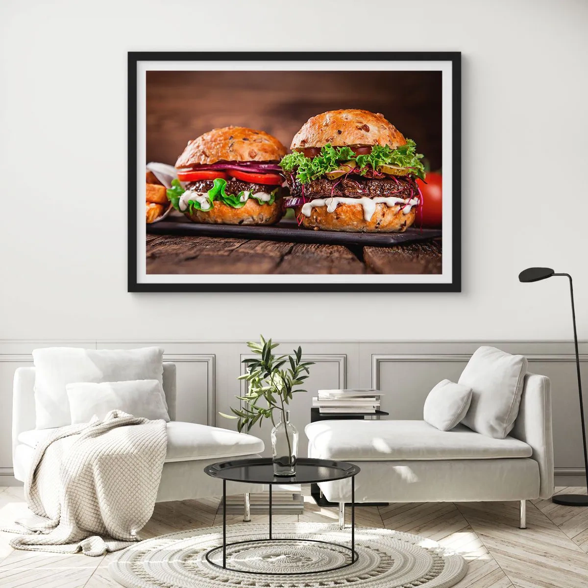 Pôster com moldura preta - Sonho americano - 70x50 cm
