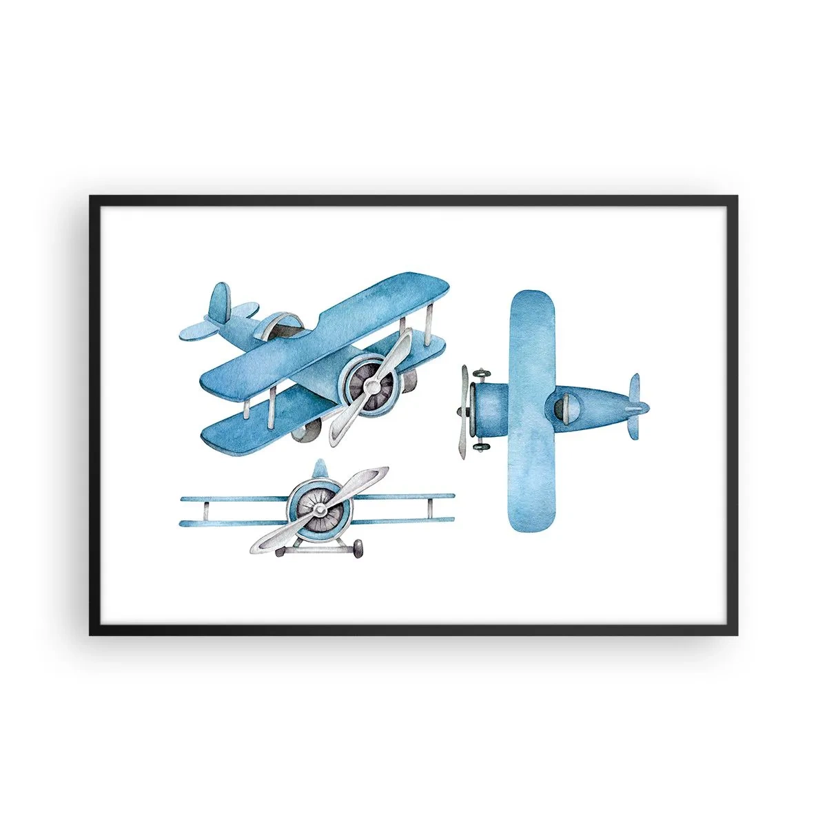 Pôster com moldura preta - Um vencedor nato - 91x61 cm