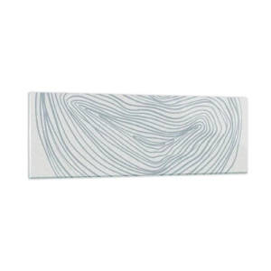 Quadro em vidro - Deixe cair o sorriso - 90x30 cm