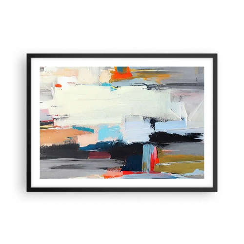 Pôster com moldura preta - Há um método? - 70x50 cm