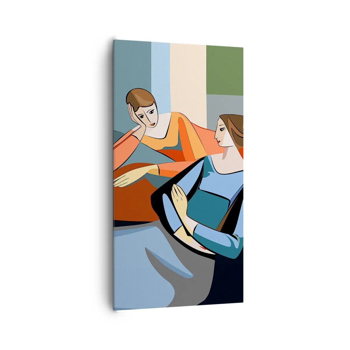 Quadro em tela - Um momento de confiança - 65x120 cm