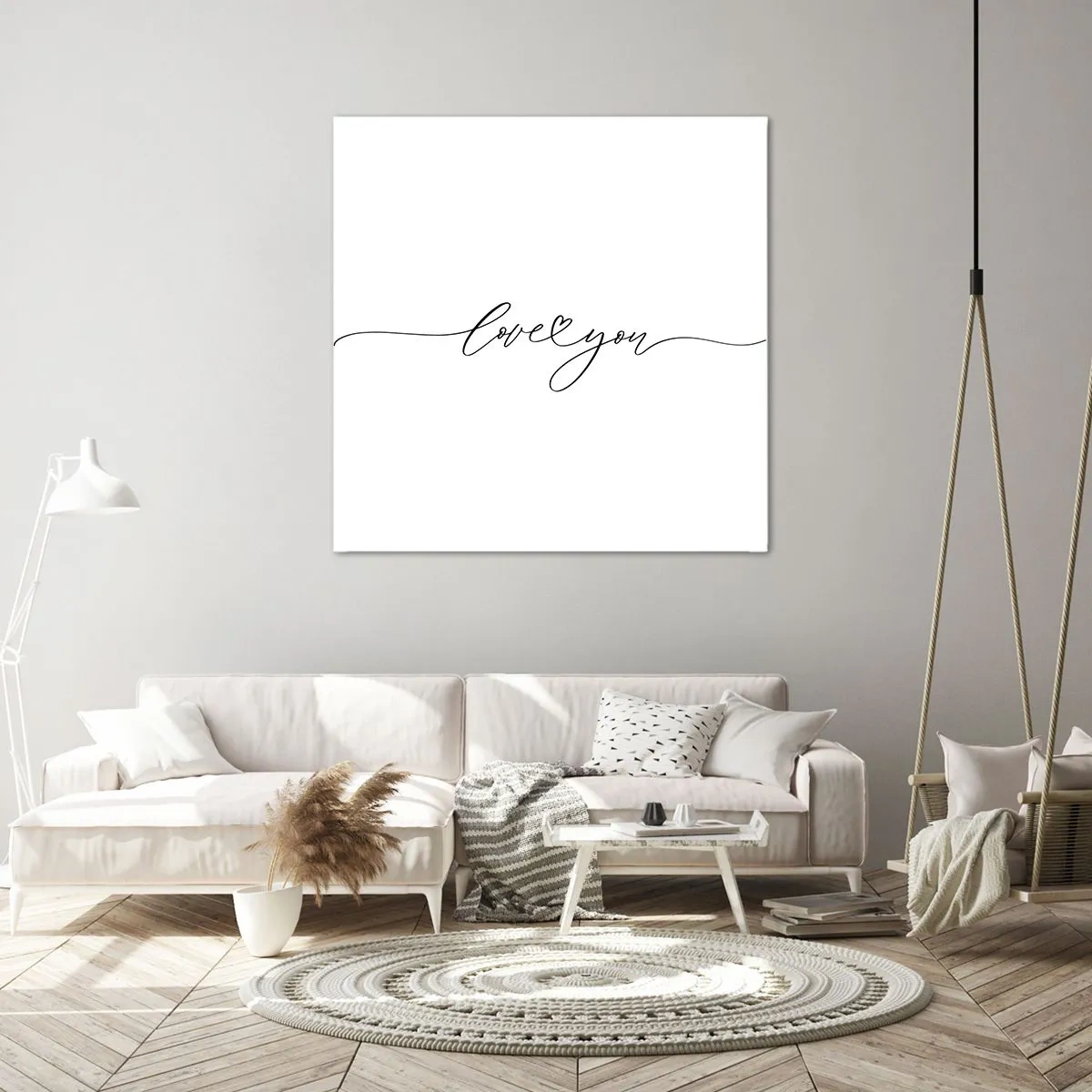 Quadro em tela - Preto e branco - 60x60 cm