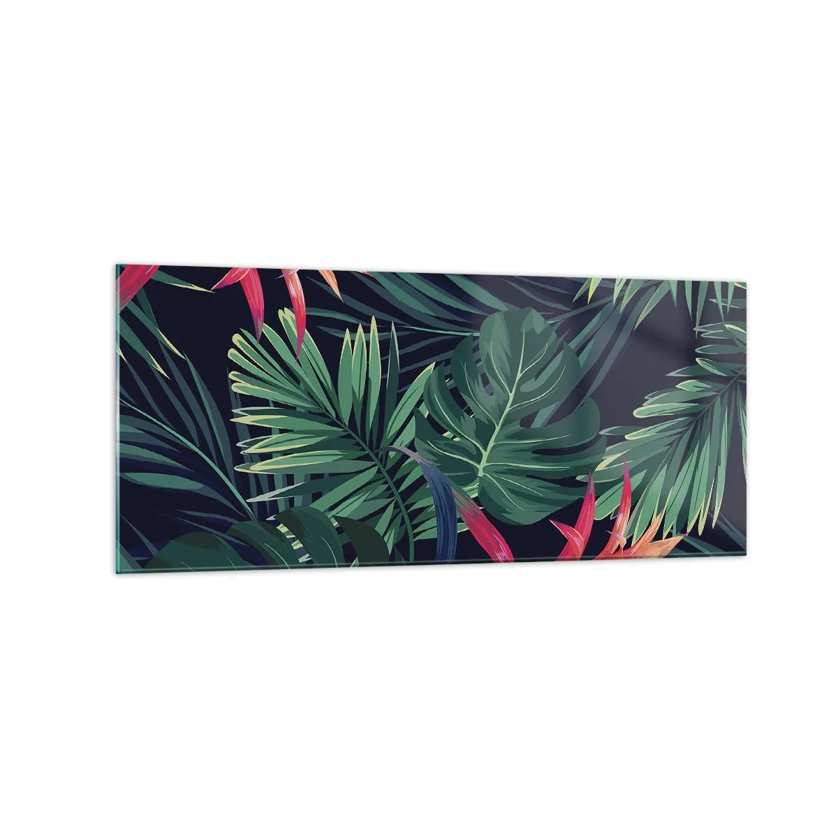 Quadro em vidro - Queimar em verde - 120x50 cm