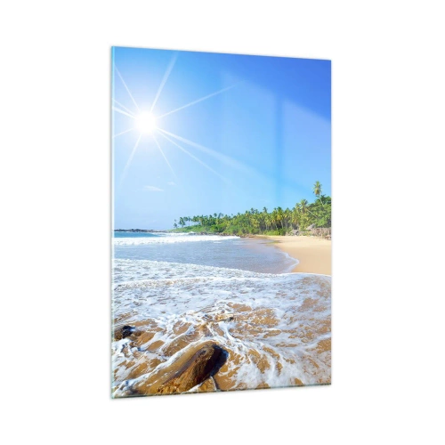 Quadro em vidro - Um lugar exótico para si - 50x70 cm