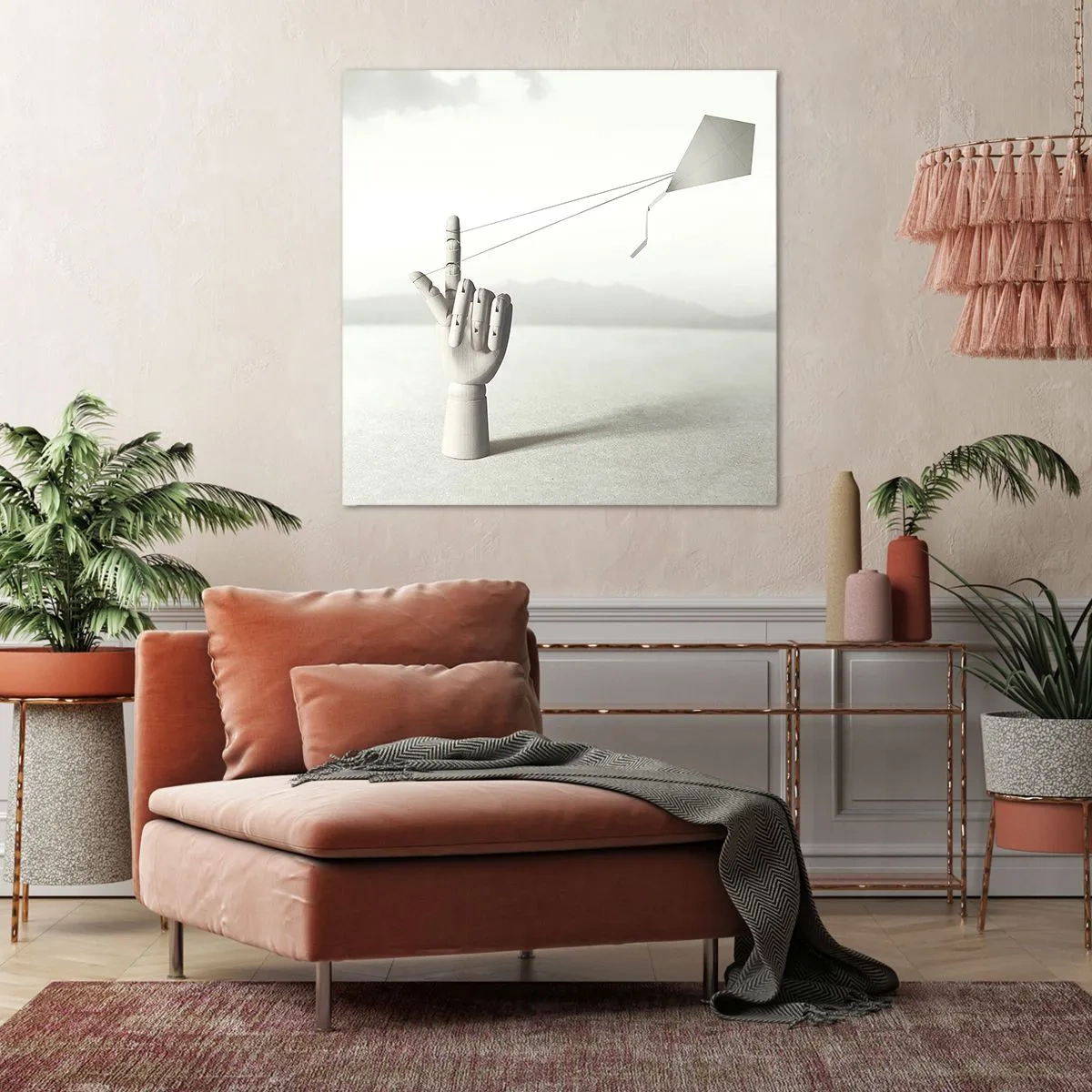 Quadro em tela - Prova de força - 50x50 cm