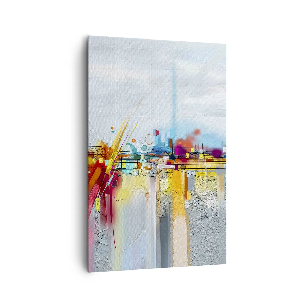 Quadro em tela - Ponte da alegria sobre o rio da vida - 80x120 cm