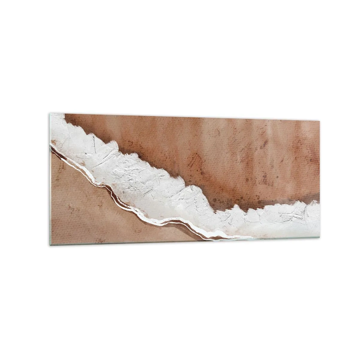 Quadro em vidro - Nas cores da terra - 120x50 cm