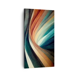 Quadro em tela - Tecido de cores - 45x80 cm