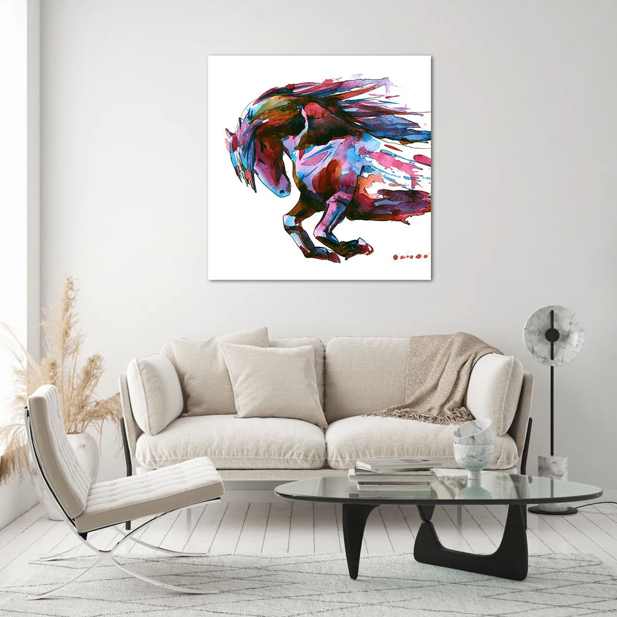 Quadro em vidro - Em êxtase - 40x40 cm
