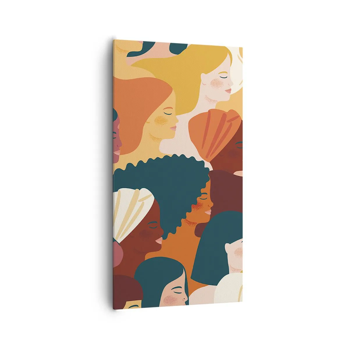 Quadro em tela - Apenas feminilidade - 65x120 cm