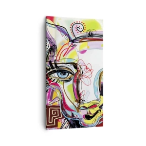 Quadro em tela - A riqueza da natureza do gato - 45x80 cm