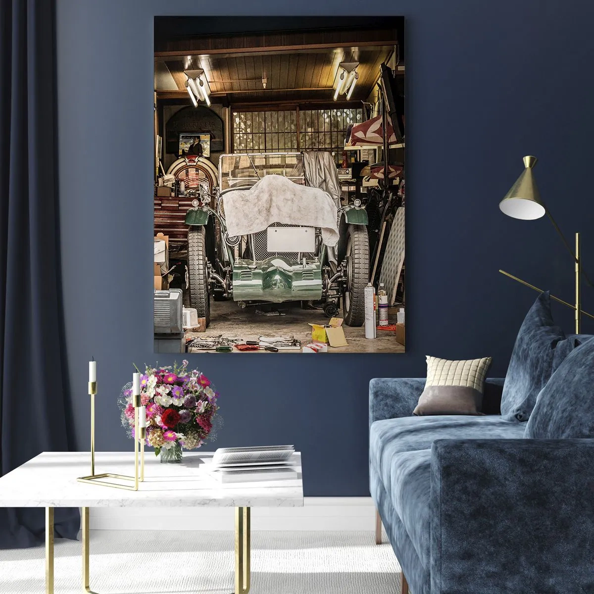 Quadro em vidro - De volta ao passado - 70x100 cm