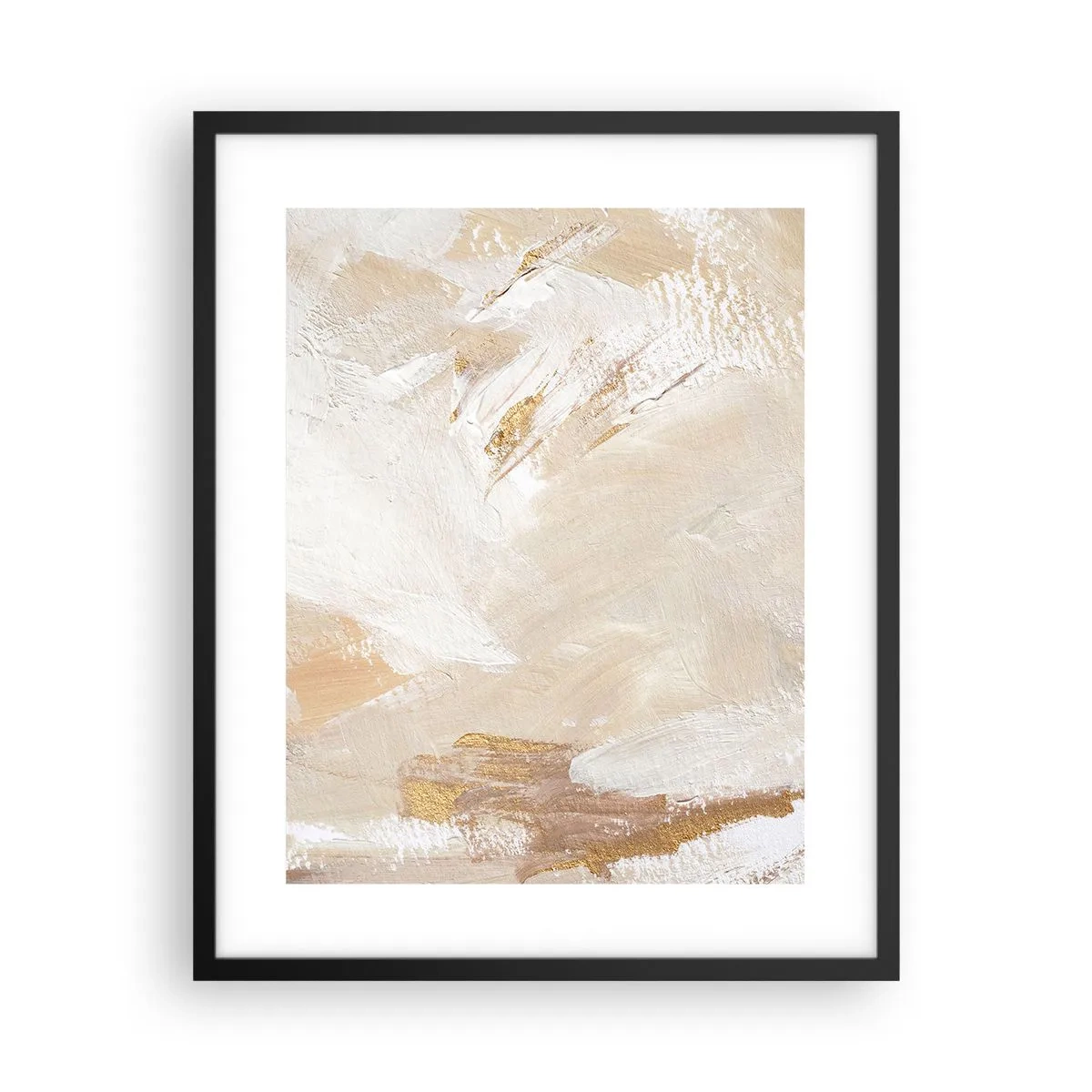 Pôster com moldura preta - Composição pastel - 40x50 cm