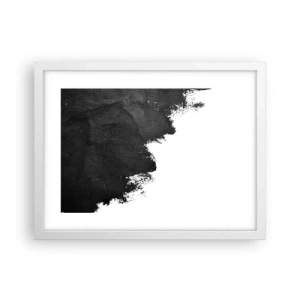 Pôster em moldura branca - Elementos: terra - 40x30 cm