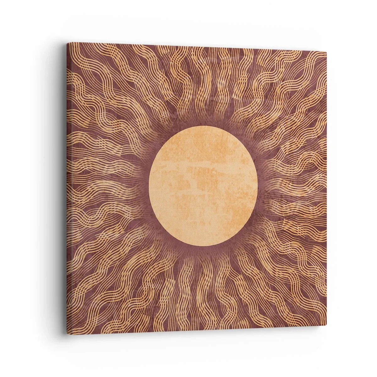 Quadro em tela - Ícone do sol - 30x30 cm