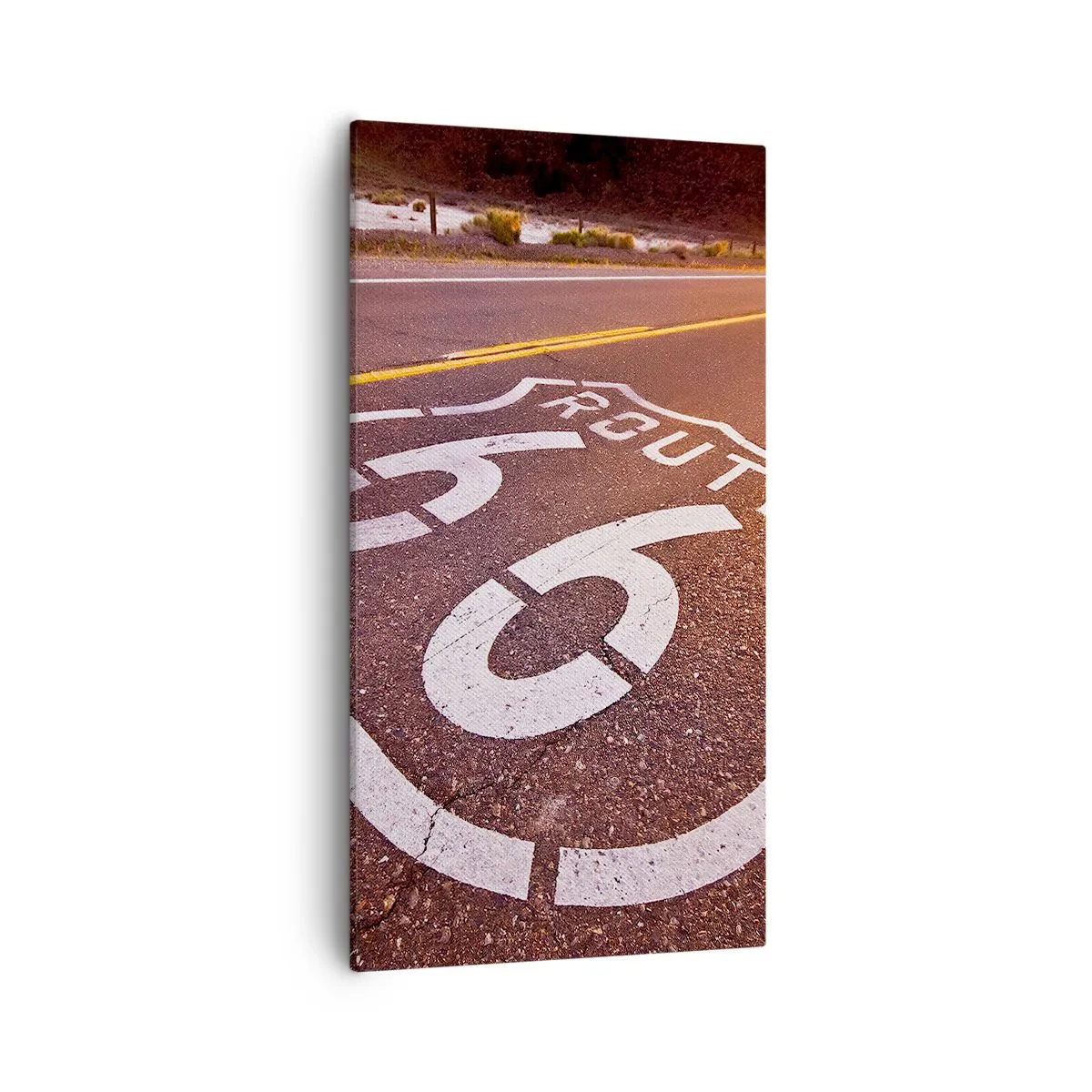 Quadro em tela - A famosa estrada 66 - 55x100 cm