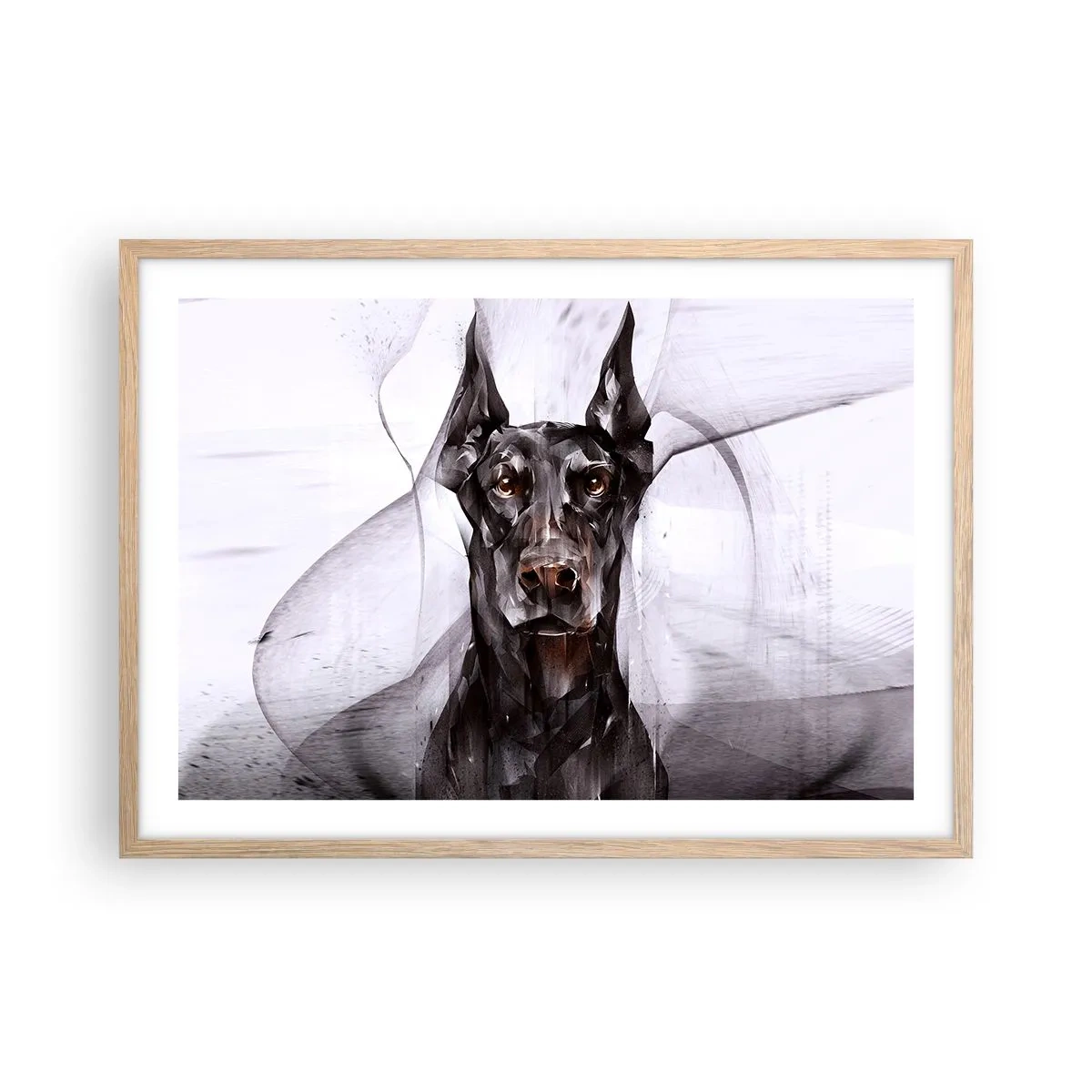 Pôster com moldura de carvalho claro - Nascido na nobreza - 70x50 cm