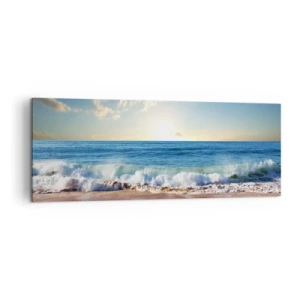 Quadro em tela - Movimento e quietude ao mesmo tempo - 140x50 cm