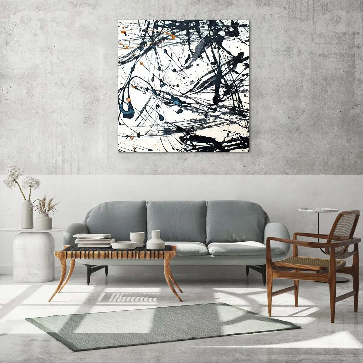 Quadro em vidro - Com ou sem sentido? - 40x40 cm