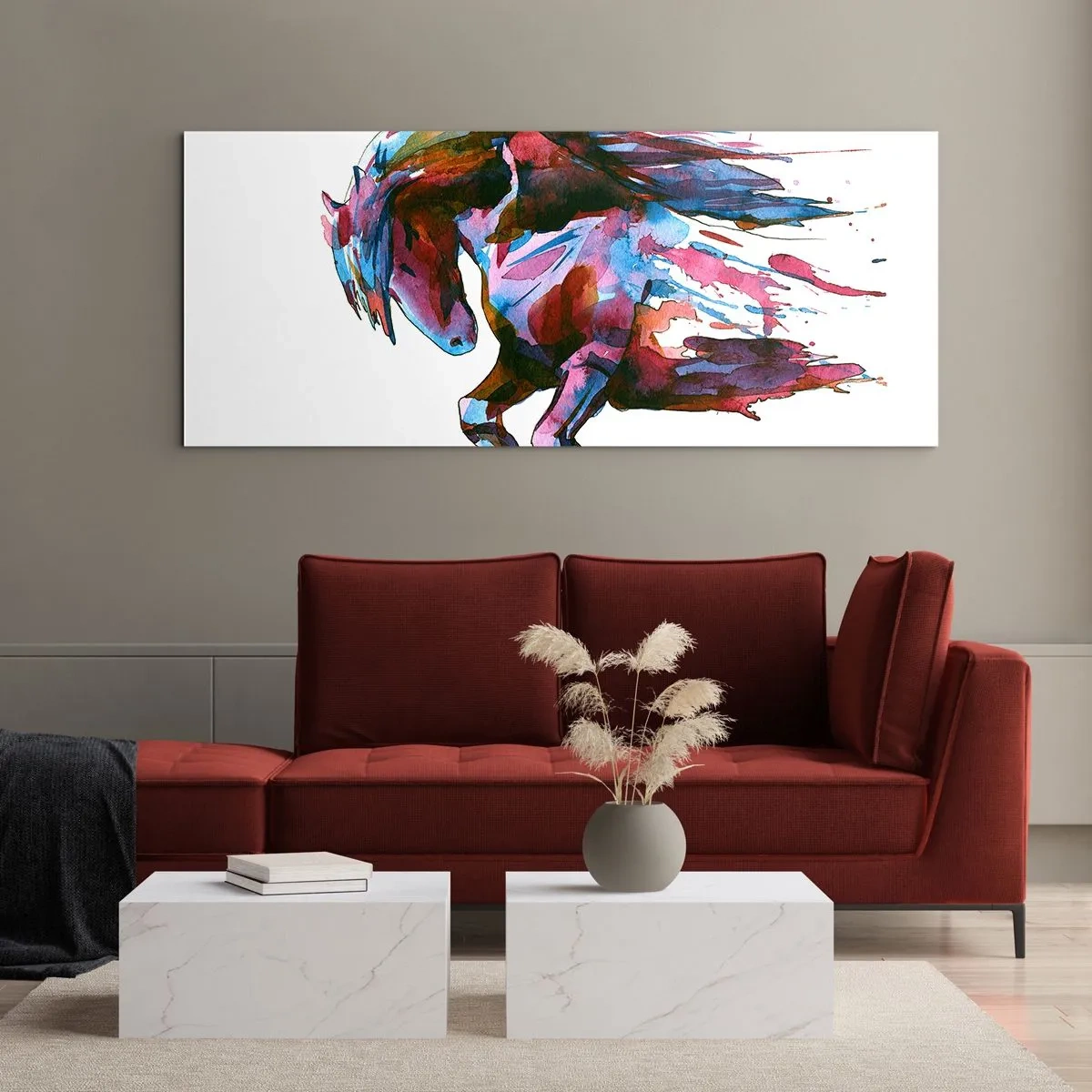 Quadro em vidro - Em êxtase - 100x40 cm