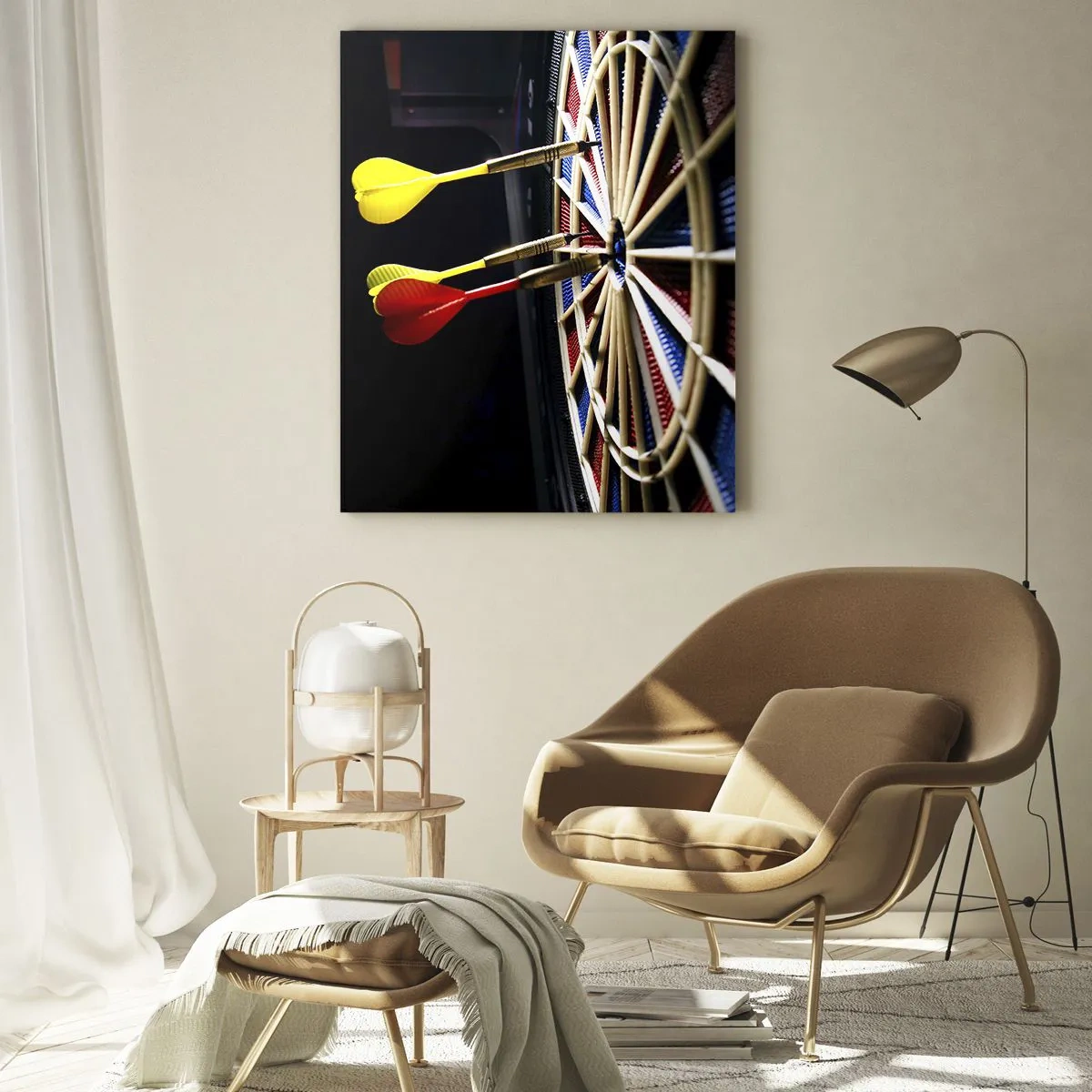 Quadro em vidro - Direto ao ponto - 50x70 cm