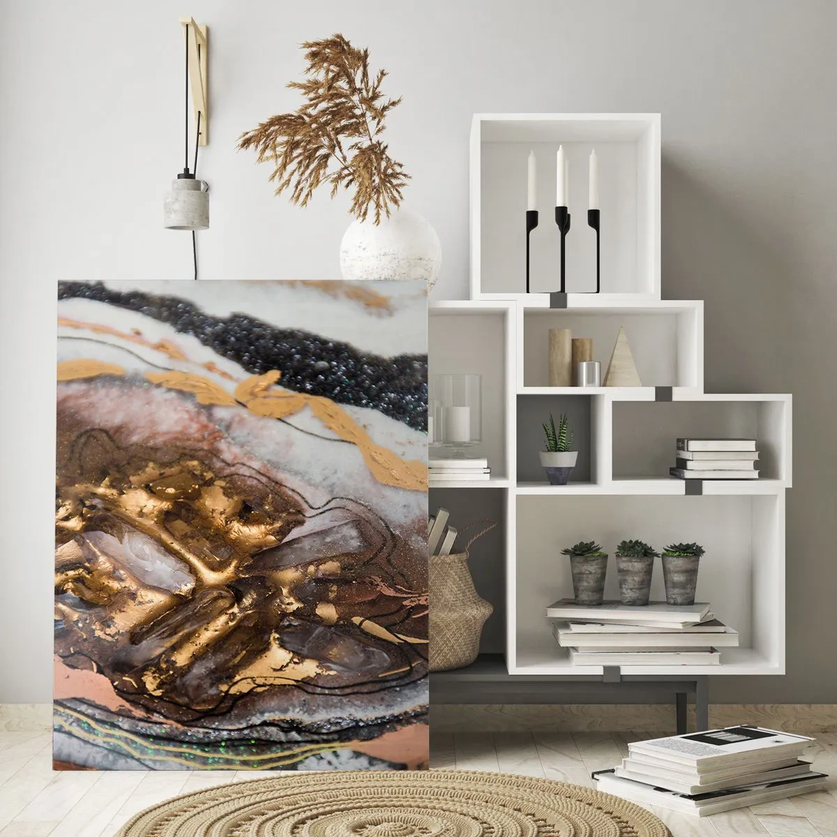 Quadro em vidro - O elemento terra - 50x70 cm