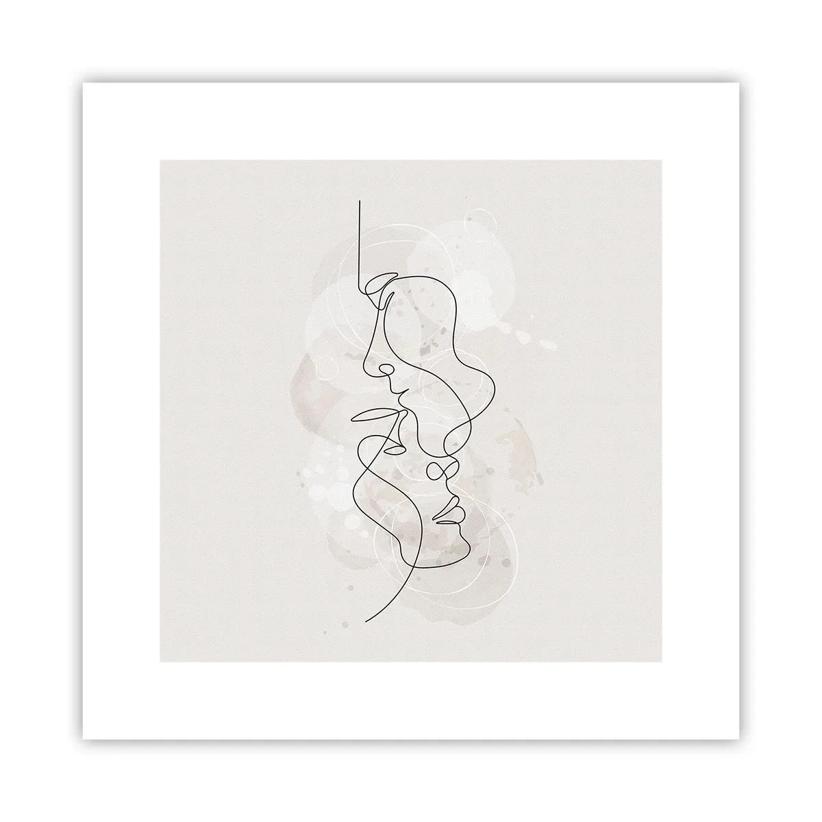 Pôster - Emaranhados num abraço - 30x30 cm