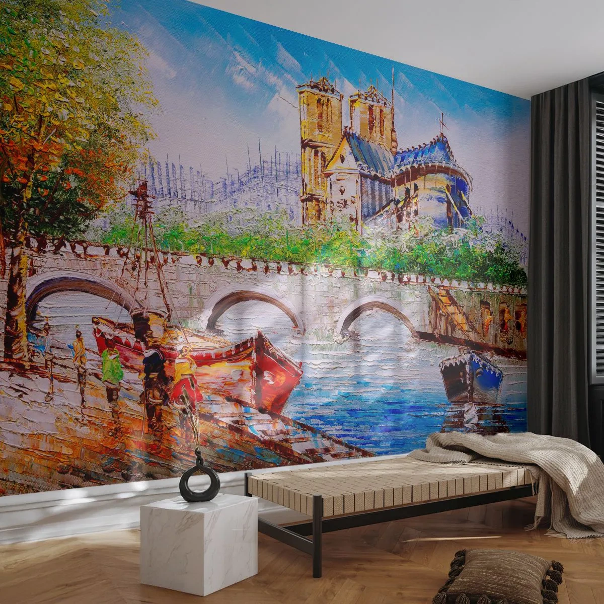 Papel de Parede Premium Canvas - Nunca sai de moda - Cidade, Paris, Arquitetura - 250x175 cm