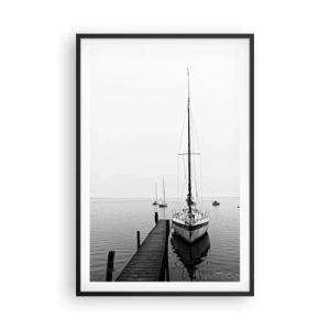 Pôster com moldura preta - Pronto para ir - 61x91 cm