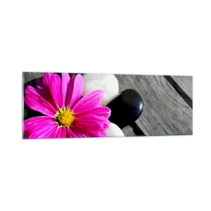 Quadro em vidro - Descanso no cais - 90x30 cm