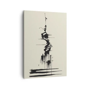 Quadro em tela - Abstração apressada - 50x70 cm