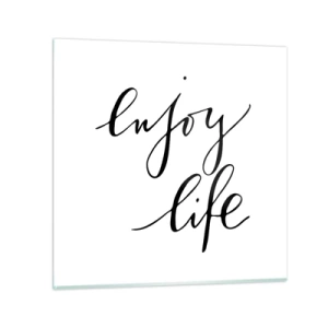 Quadro em vidro - Nada mais... - 50x50 cm