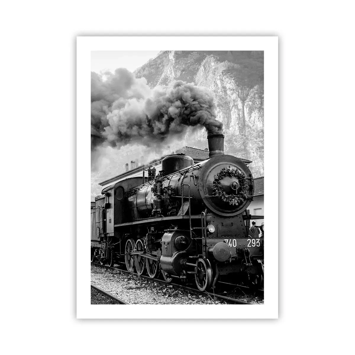 Pôster - À espera na estação... - 50x70 cm