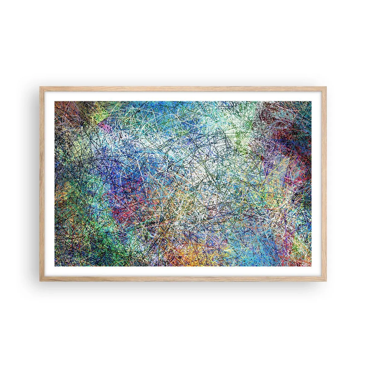 Pôster com moldura de carvalho claro - Não é assim tão simples - 91x61 cm