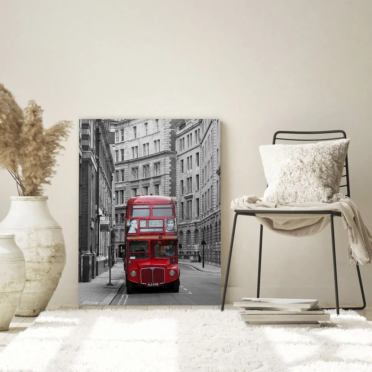 Quadro em vidro - A vida quotidiana não deve ser cinzenta - 70x100 cm