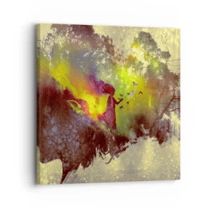 Quadro em tela - Mãe Natureza - 30x30 cm