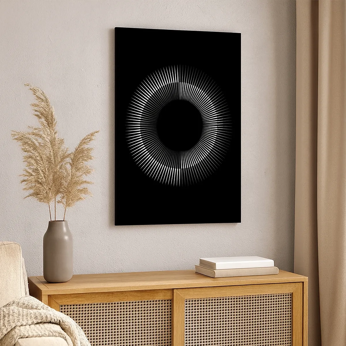 Quadro em tela - Sol preto - 50x70 cm